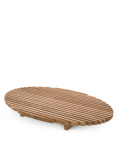 Contemporary-style natural teak...