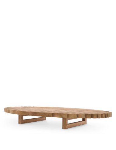 Contemporary-style natural teak...