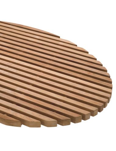 Contemporary-style natural teak...