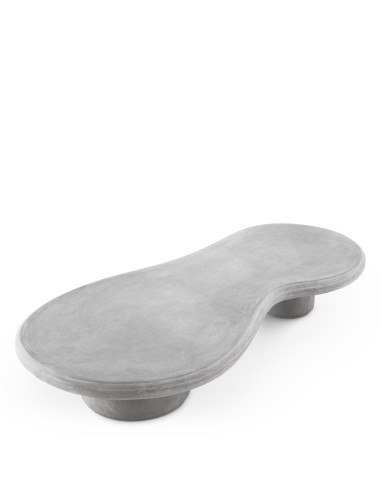 Garten-Couchtisch aus grauem Beton,...