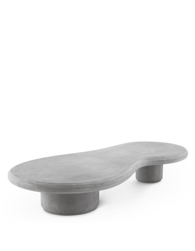Gray concrete garden coffee table,...