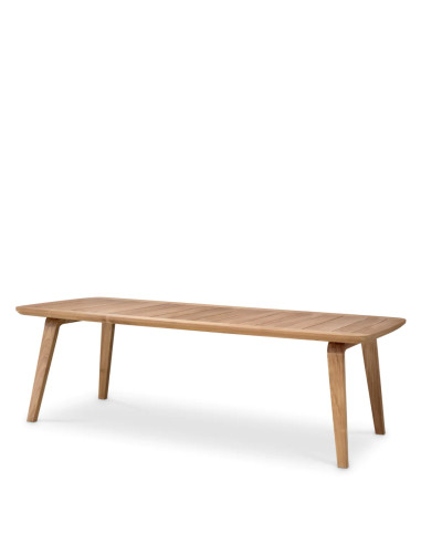 Contemporary-style natural teak...