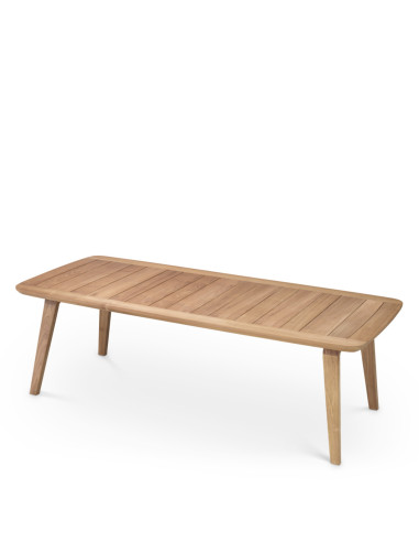Contemporary-style natural teak...