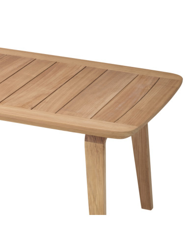 Contemporary-style natural teak...