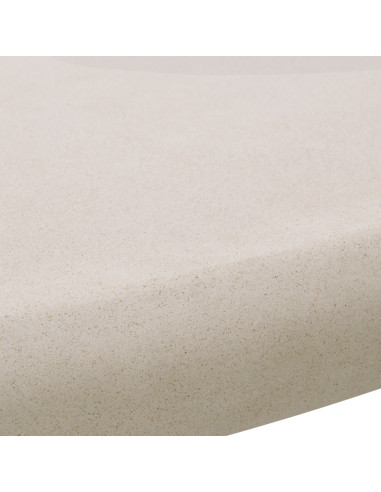 Contemporary-style cream-colored...
