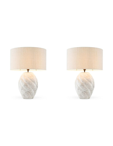 Pair of contemporary gray ceramic...