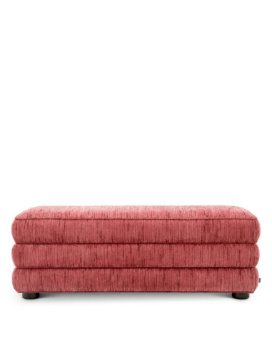 Upholstered bench seat in burgundy...