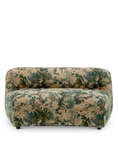 Green fabric modular sofa, centre...