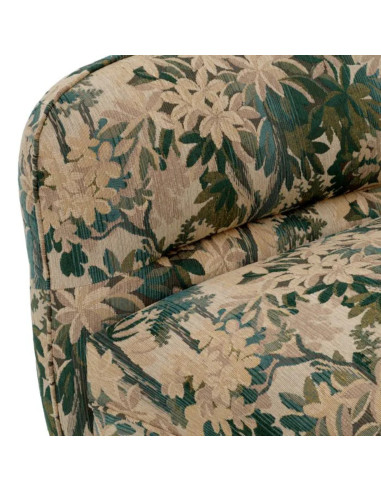 Green fabric modular sofa, centre...