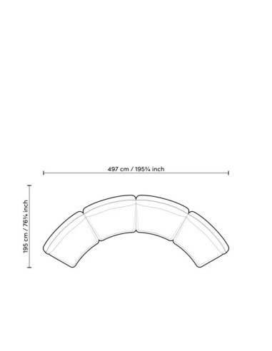 Green fabric modular sofa, centre...