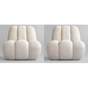 Par de sillones de piel de...