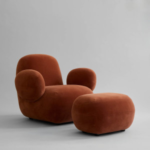 Coppia di pouf in velluto... 2
