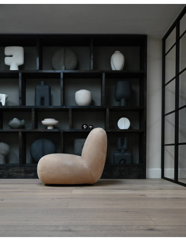 Par de sillones de cuero, estilo...