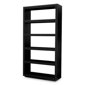 Cabinet en bois massif noir...