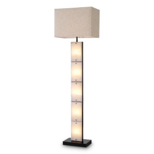 Alabaster floor lamp with a...