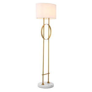Floor lamp in travertine...