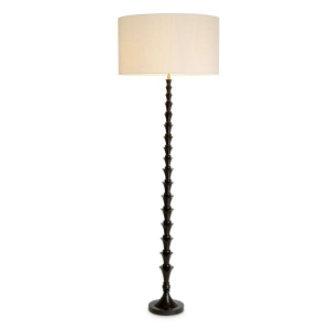 Lámpara de pie de madera...