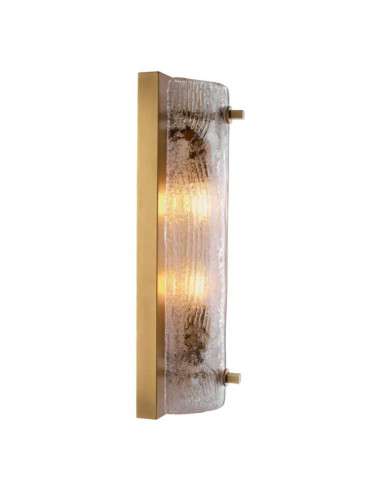 A pair of wall lights in textured...