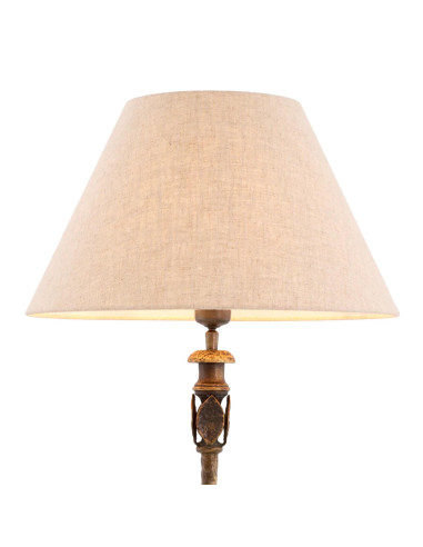 Lampe de table, finition laiton vintage.