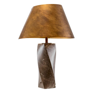A pair of brass and marble... 2