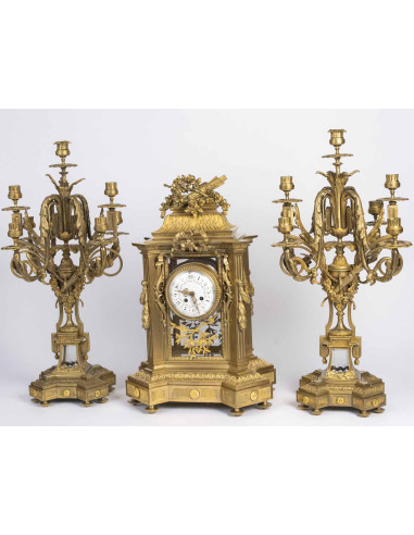 Napoleon III-era gilded bronze...