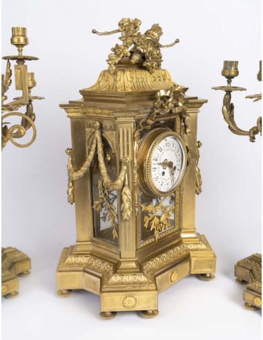 Napoleon III-era gilded bronze...