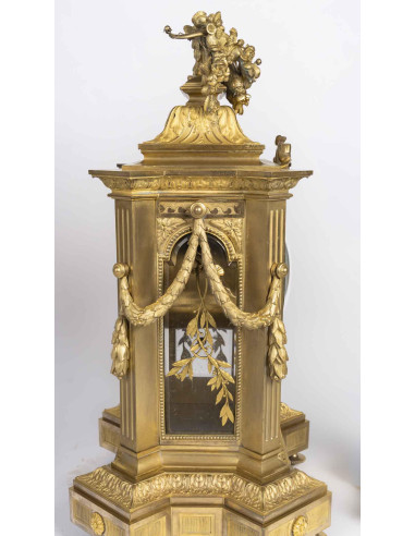 Napoleon III-era gilded bronze...