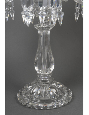 一对重要的巴卡拉（Baccarat）枝形吊灯，19世纪拿破仑三世时期作品，...