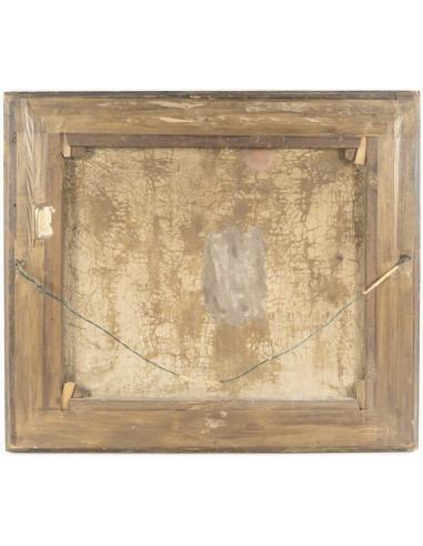 布面油画，19世纪初作品，主题为“婚礼”，意大利画派。