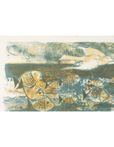 石版画，EA，艺术家试印版，米歇尔·莫德作品，20世纪。
