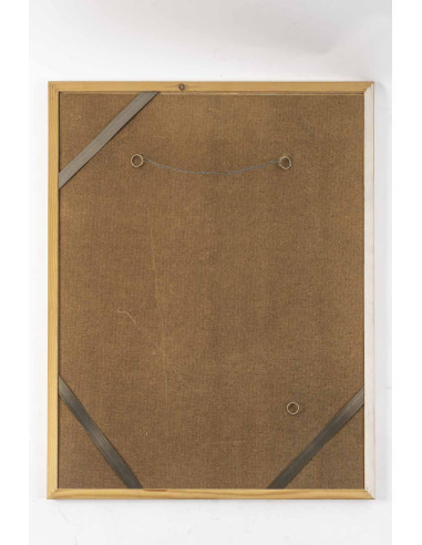 带玻璃框的原版石版画，尺寸35/50，作者何塞·埃雷拉，附签名，1970-...