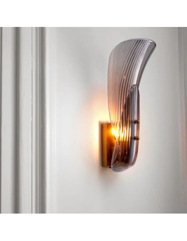 Paire d’appliques murales en acier...
