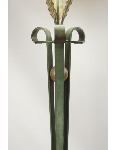 Wrought iron floor lamp from the 1940s