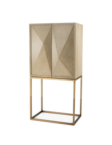 Bar in bleached oak veneer with a...