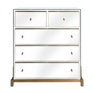 Commode van spiegelglas en... 2