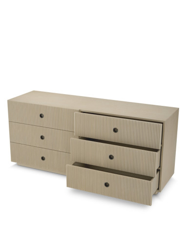 Commode van gebleekt eiken fineer met...