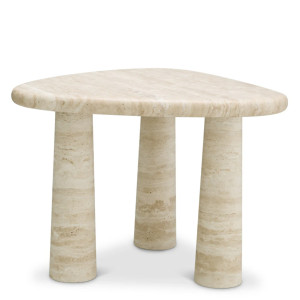 Small travertine side...