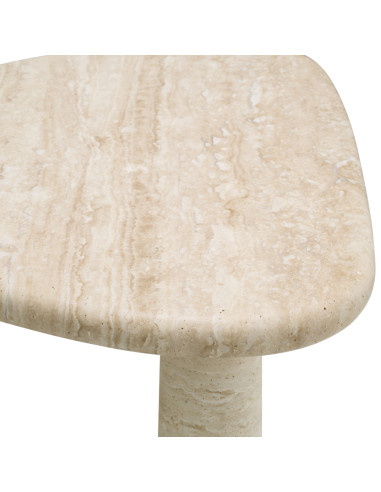 Small travertine side table,...