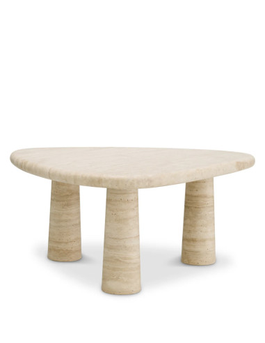 Small travertine side table,...