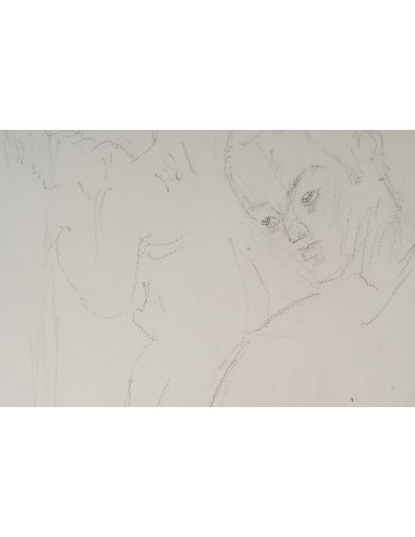 Dibujo sobre papel, siglo XX.