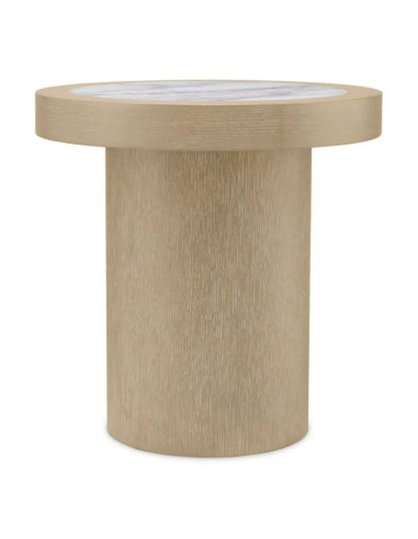 Contemporary side table in distressed...