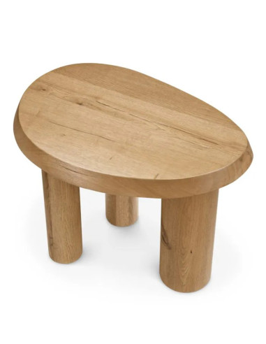 Side table in natural recycled oak,...