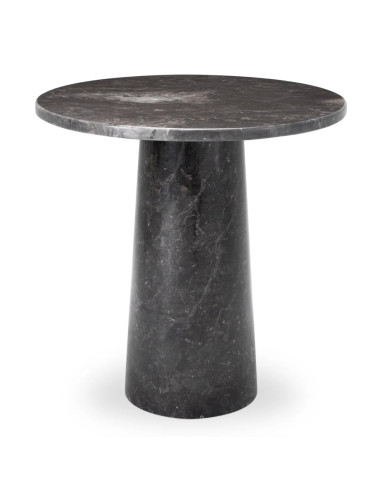 Round side table in grey marble,...