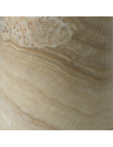 Round side table in natural onyx,...