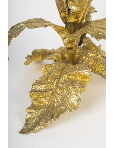 一对水晶和镀金青铜制成的喇叭，19世纪，拿破仑三世时期。
