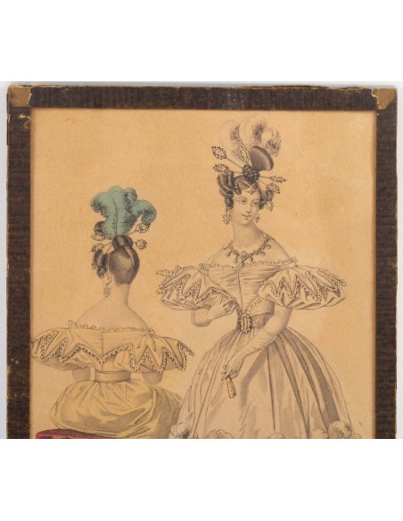 19世纪,在玻璃下加剧,这代表着眼前和背后。