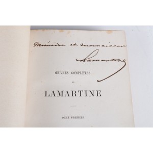 Lamartine(alse de.) 出版和出版完工。. 2