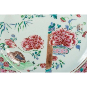 Plato de porcelana de Cantón, siglo XVIII 2