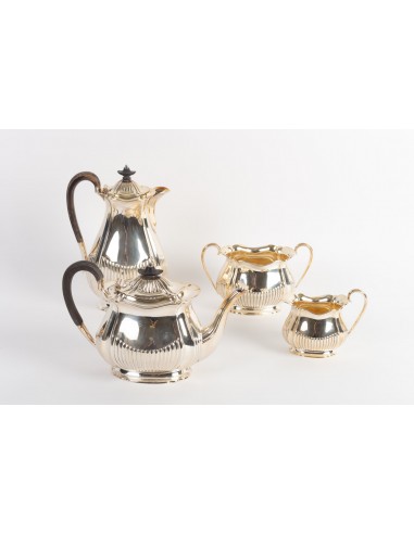 Juego de té y café plateado