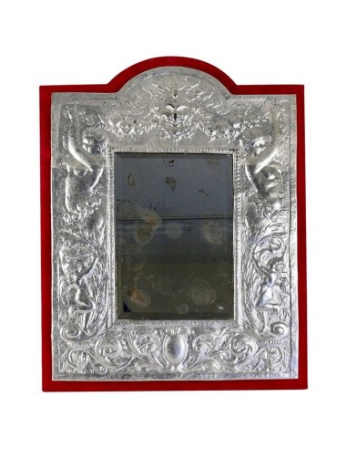 Silver-plated mirror 19th century Napoleon III
